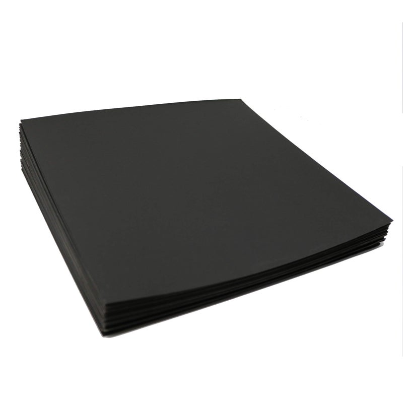 BIG FUDGE Pro Blank Album Jackets - 12 Inch x Black - 20 Vinyl Record Covers (400gsm) - Album Cover for Records with Inner Sleeves and Outer Sleeves - Image 2